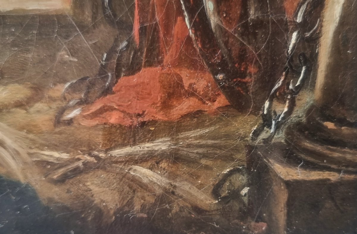 18th Century Venetian School - The Martyrdom Of Saint Cyprian And Saint Flavian Of Carthage?-photo-3