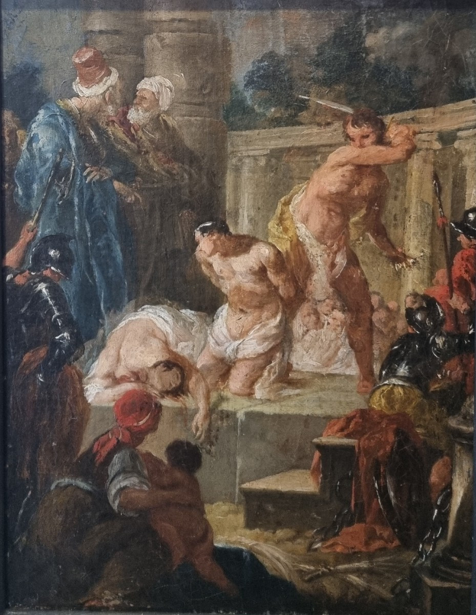 18th Century Venetian School - The Martyrdom Of Saint Cyprian And Saint Flavian Of Carthage?