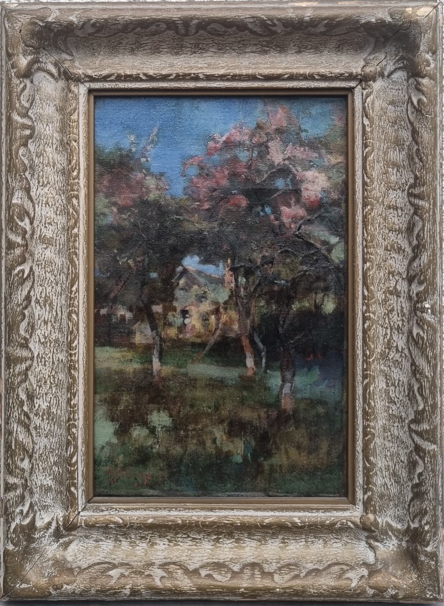 Charles John Collings - A Garden In Bloom-photo-2