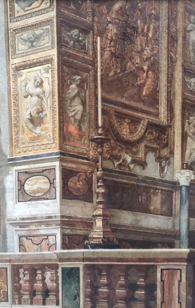 Giuseppe Guidi - Interior Of The Basilica Of Santa Maria Del Popolo In Rome-photo-4