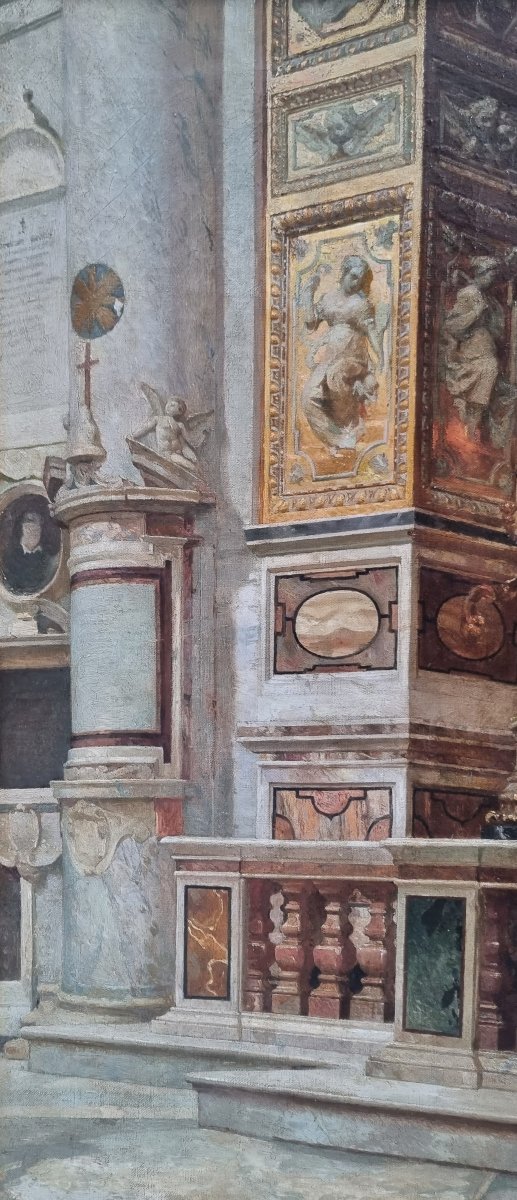 Giuseppe Guidi - Interior Of The Basilica Of Santa Maria Del Popolo In Rome-photo-1