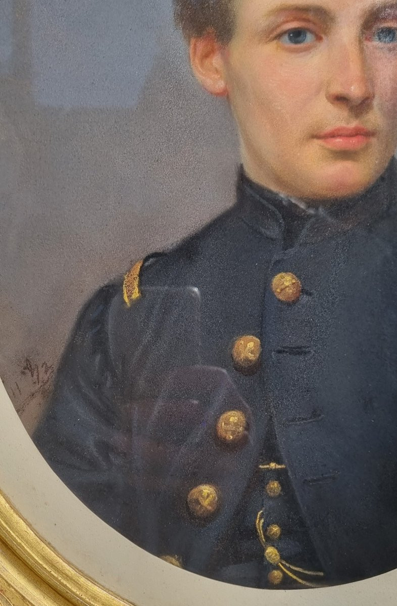 Auguste François Marie Martin - Portrait Of A Young Schoolboy-photo-4