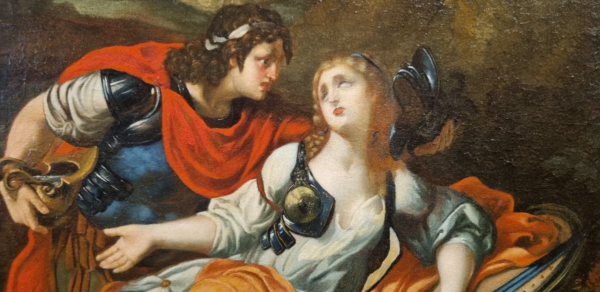 Ecole bolonaise du XVIIe siècle - Tancrède et Clorinde-photo-1