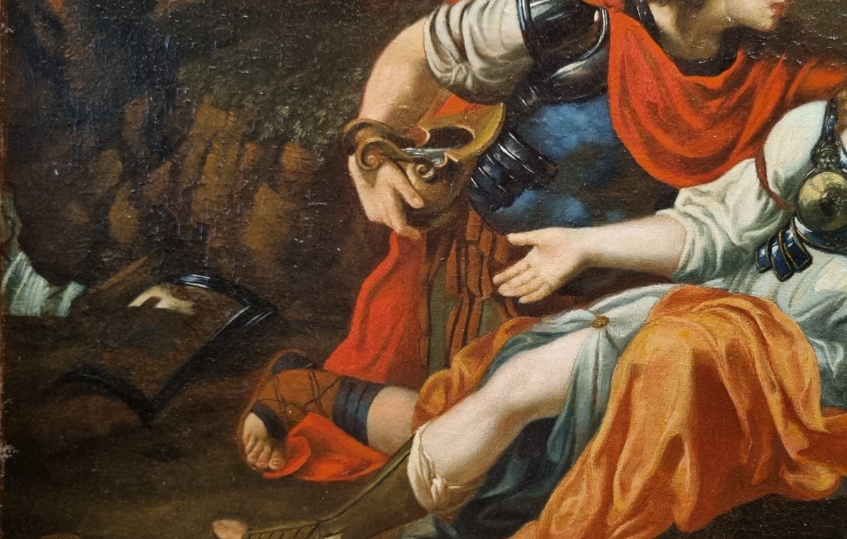 Ecole bolonaise du XVIIe siècle - Tancrède et Clorinde-photo-3