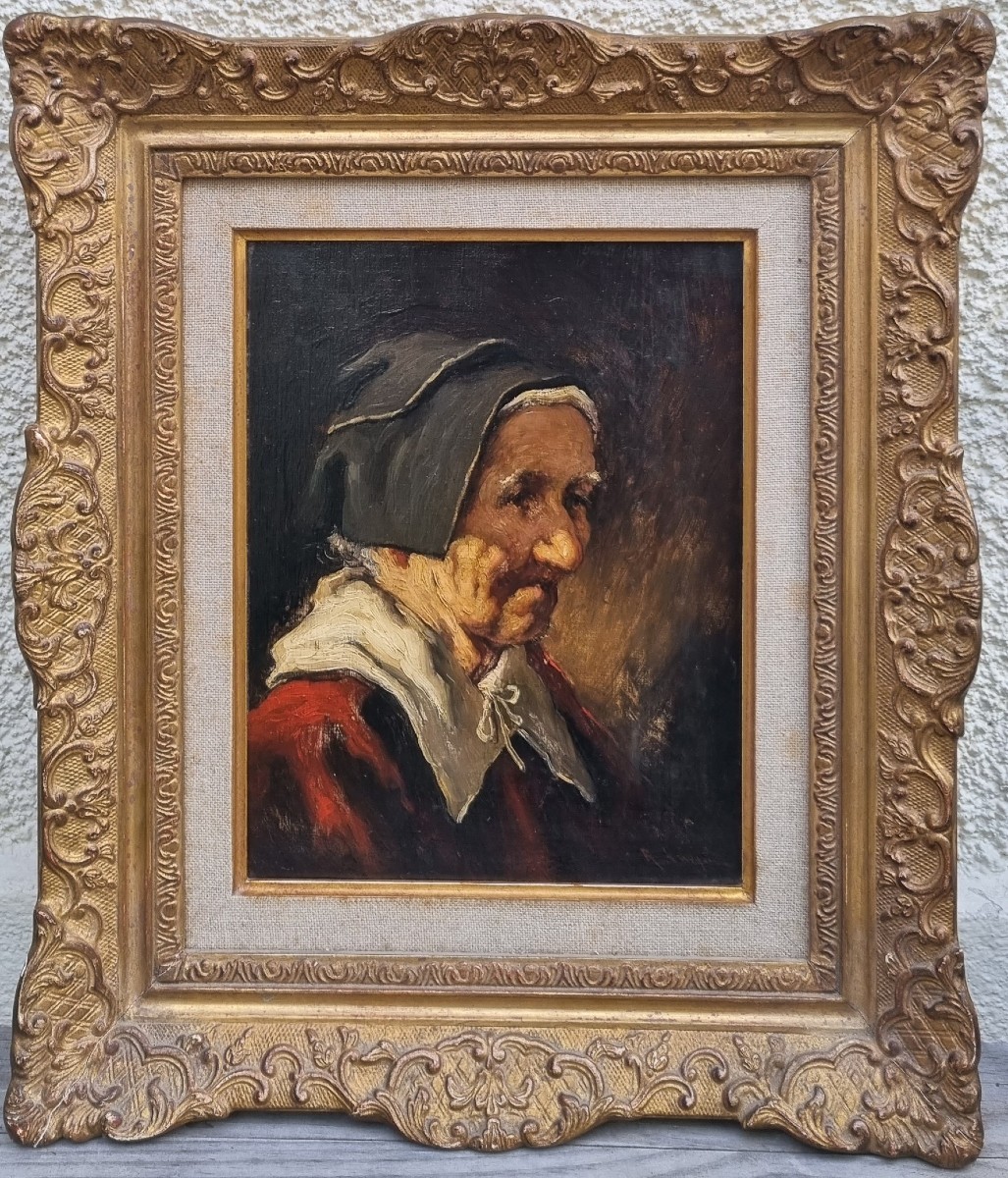 Romana Arregui - Portrait Of An Old Basque Woman-photo-2