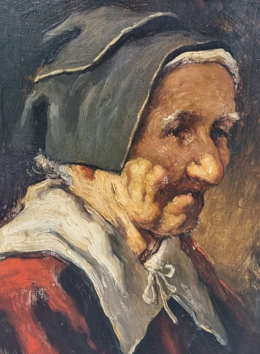 Romana Arregui - Portrait Of An Old Basque Woman-photo-3