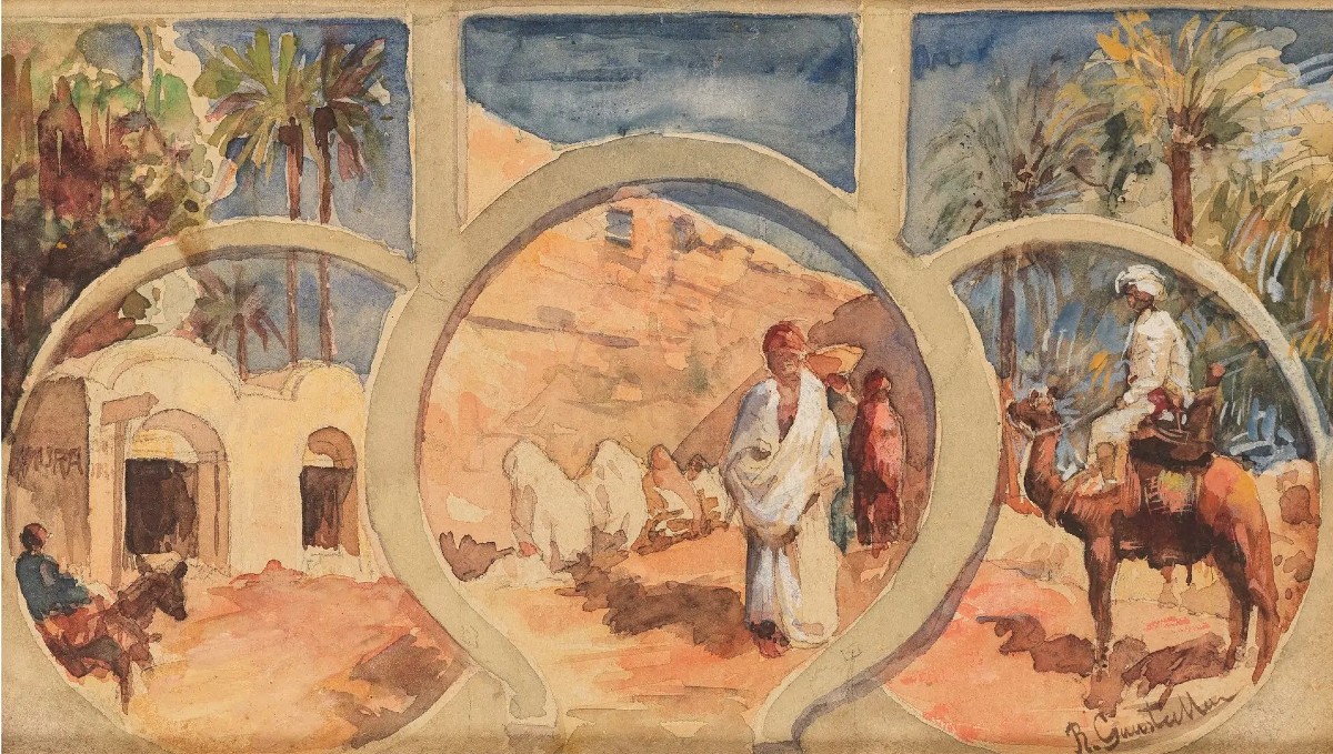 Roberto Guastalla - Orientalist Scene