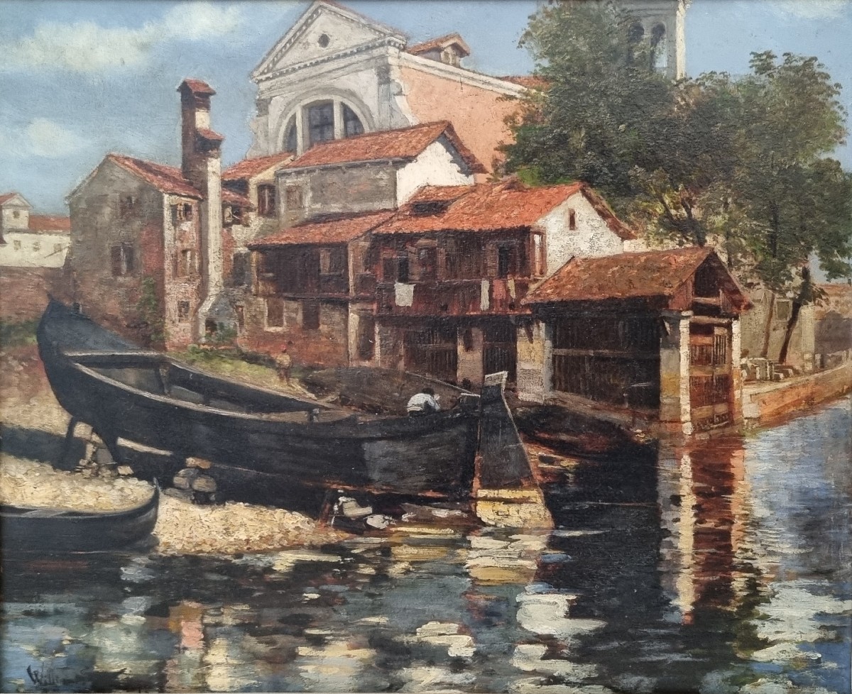 Wiliam SCOTT - Vue du Squero de San Trovaso à Venise