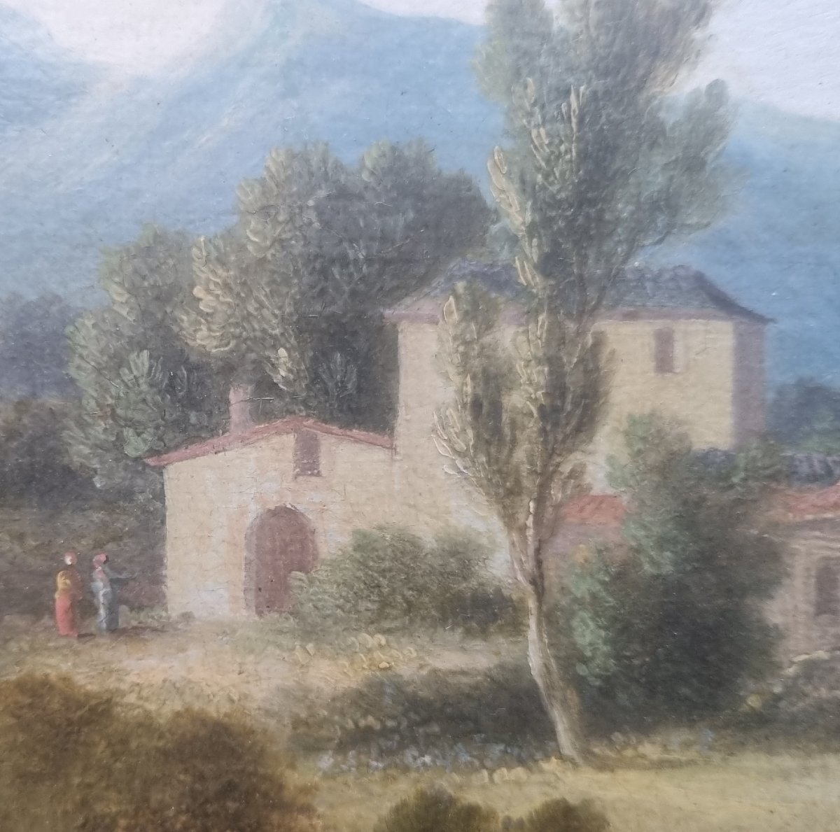 George BARRETT (Attribué à) - Paysage animé-photo-5