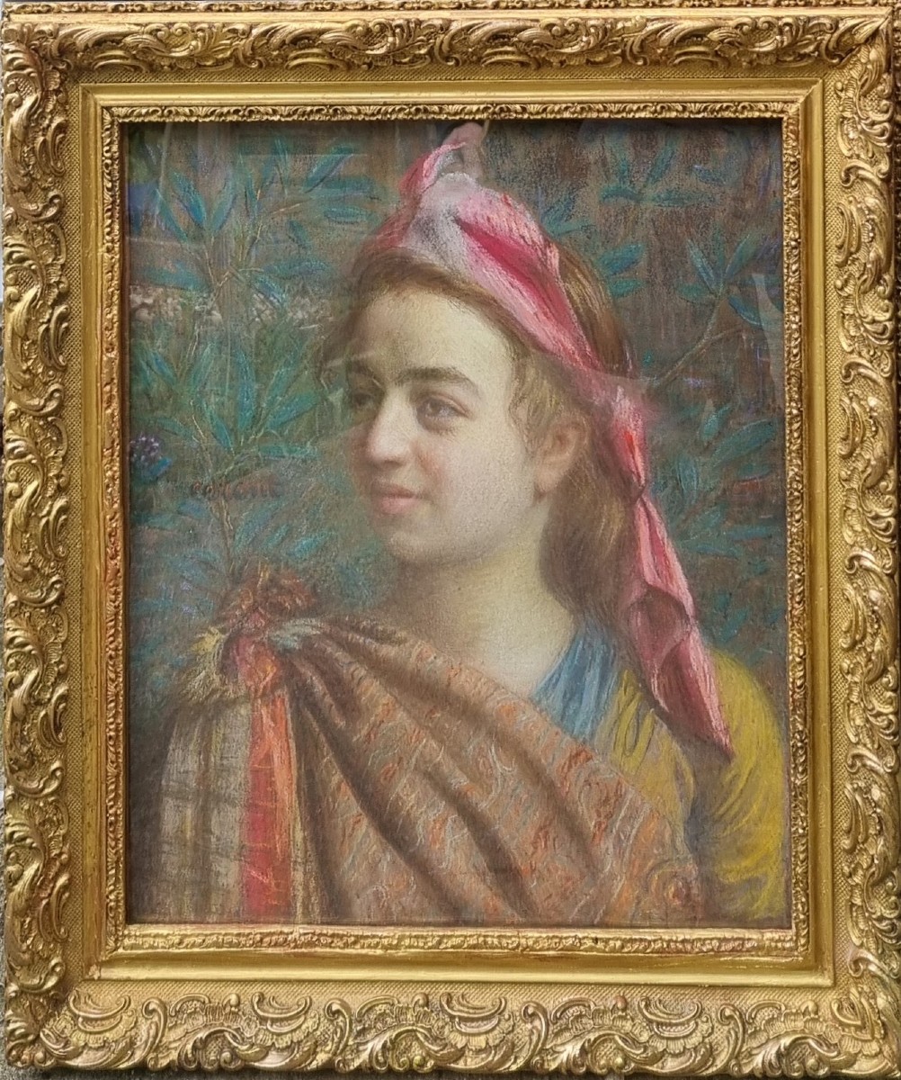 Joseph CORONT - Portrait de Marie Joséphine CORONT, la nièce de l'artiste en 1902-photo-2