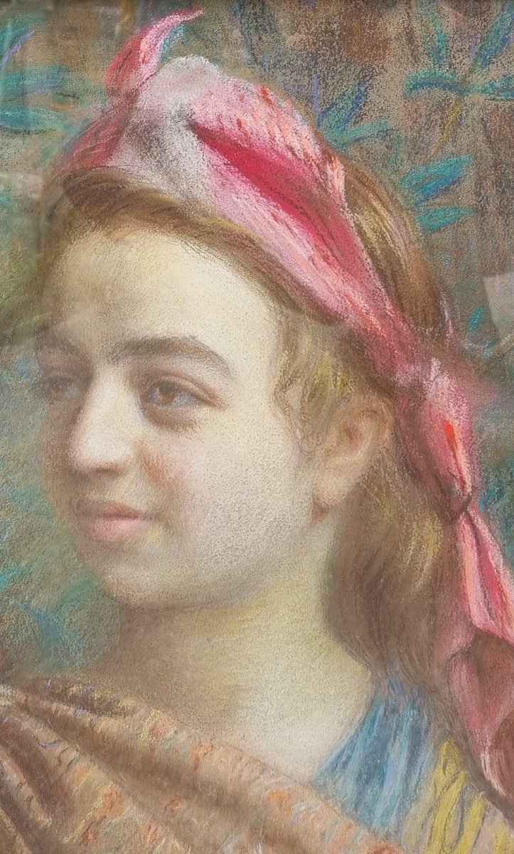 Joseph CORONT - Portrait de Marie Joséphine CORONT, la nièce de l'artiste en 1902-photo-2