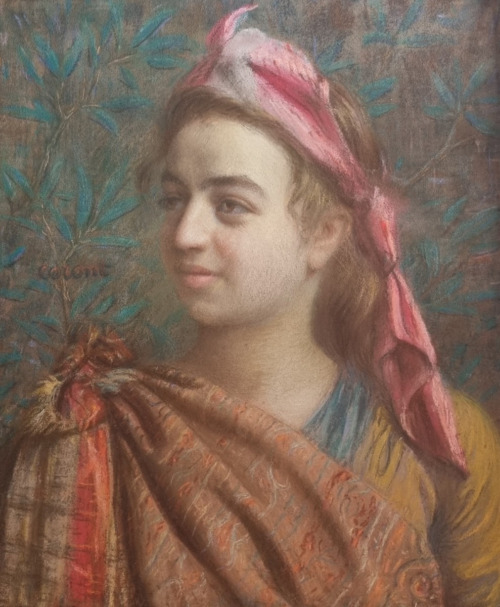 Joseph CORONT - Portrait de Marie Joséphine CORONT, la nièce de l'artiste en 1902