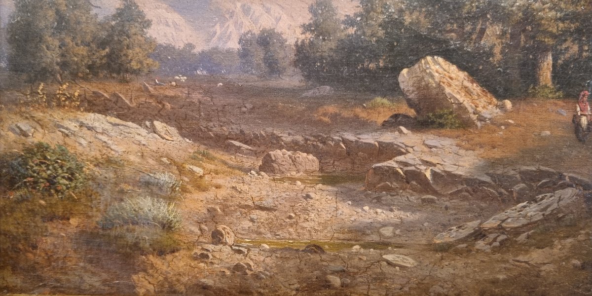 Pierre Thuillier (attributed To) - Mountain Landscape-photo-1
