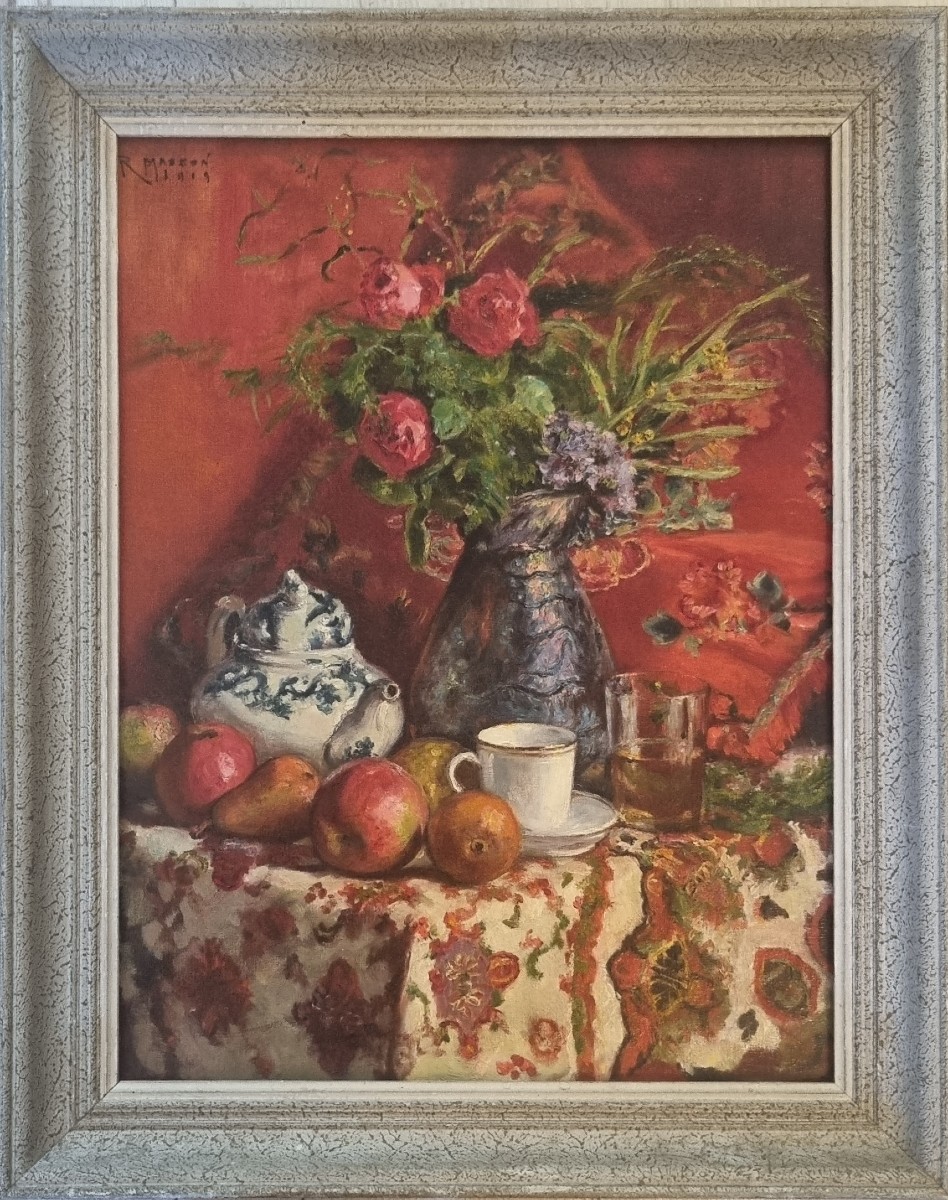Roger MASSON - Nature morte aux fruits-photo-2