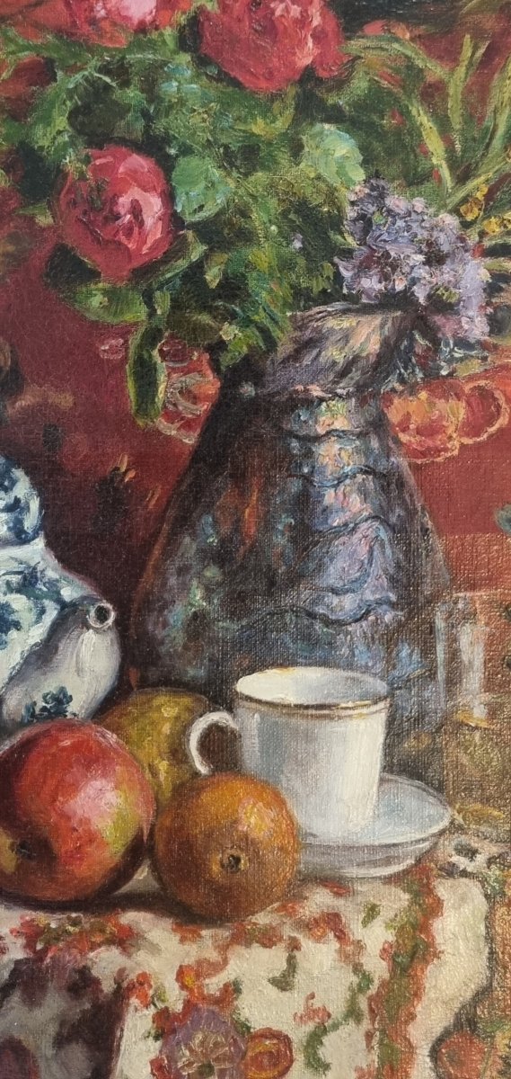 Roger MASSON - Nature morte aux fruits-photo-3