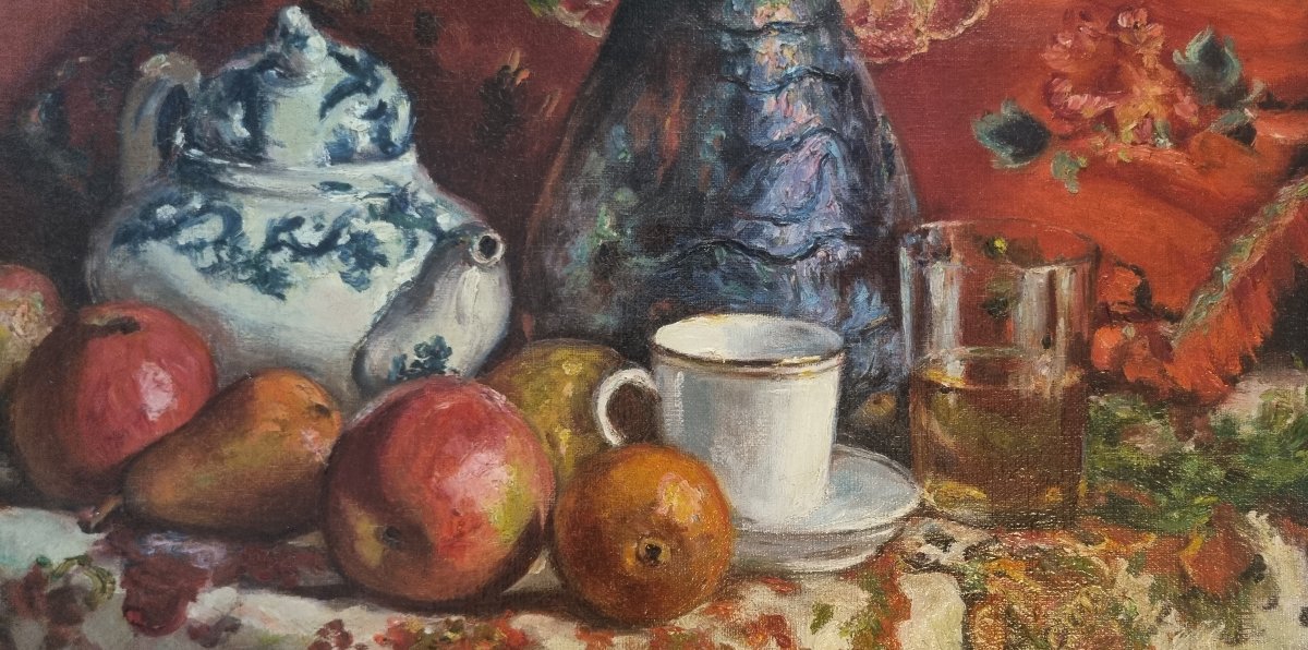 Roger MASSON - Nature morte aux fruits-photo-1