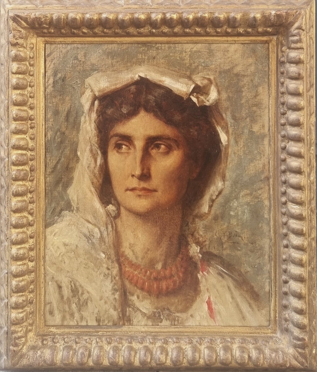 Charles Bellay - Portrait Of An Italian Woman-photo-2