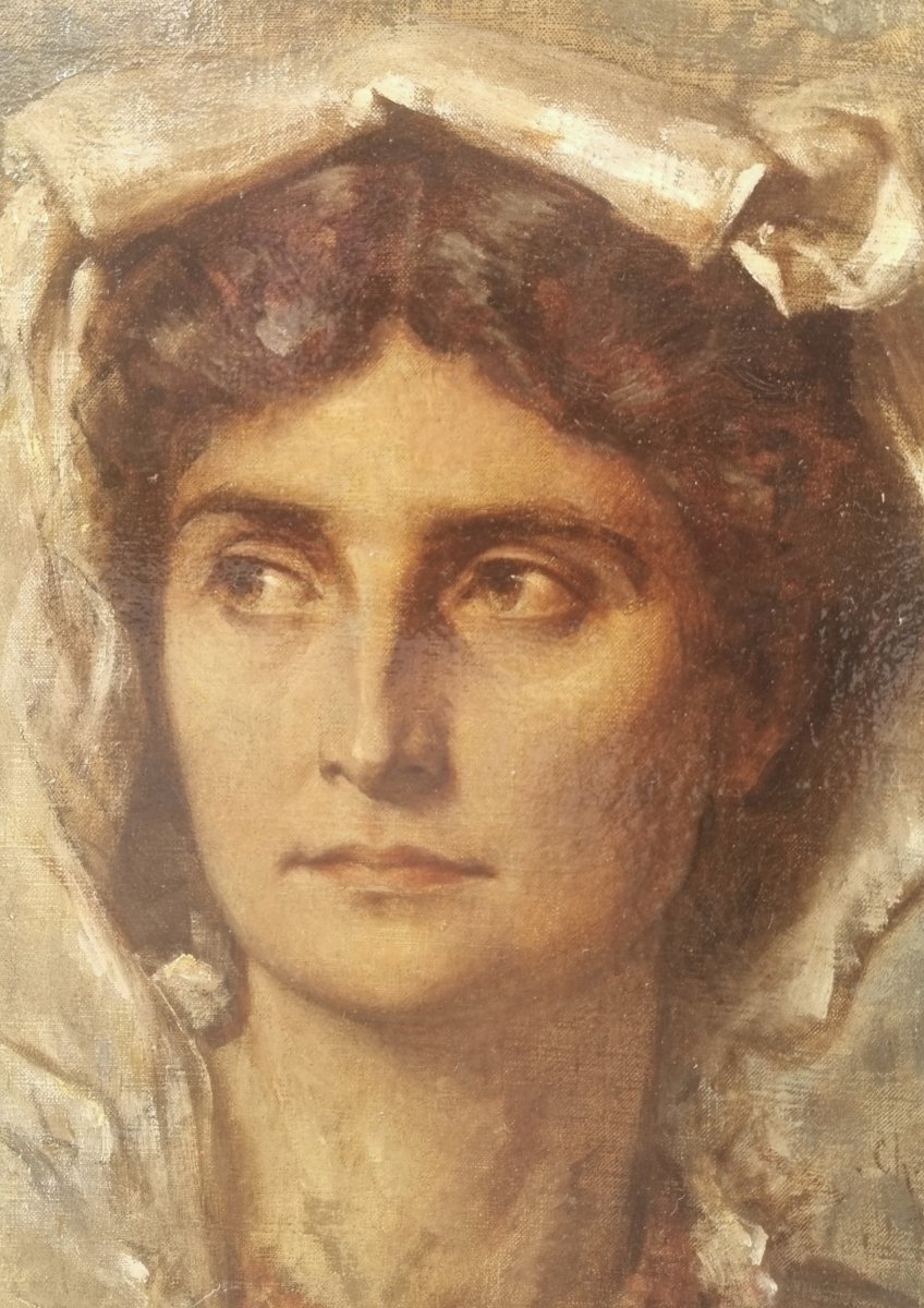 Charles Bellay - Portrait Of An Italian Woman-photo-4