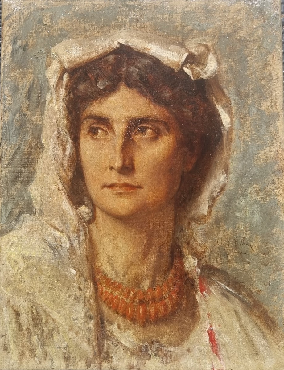Charles Bellay - Portrait Of An Italian Woman