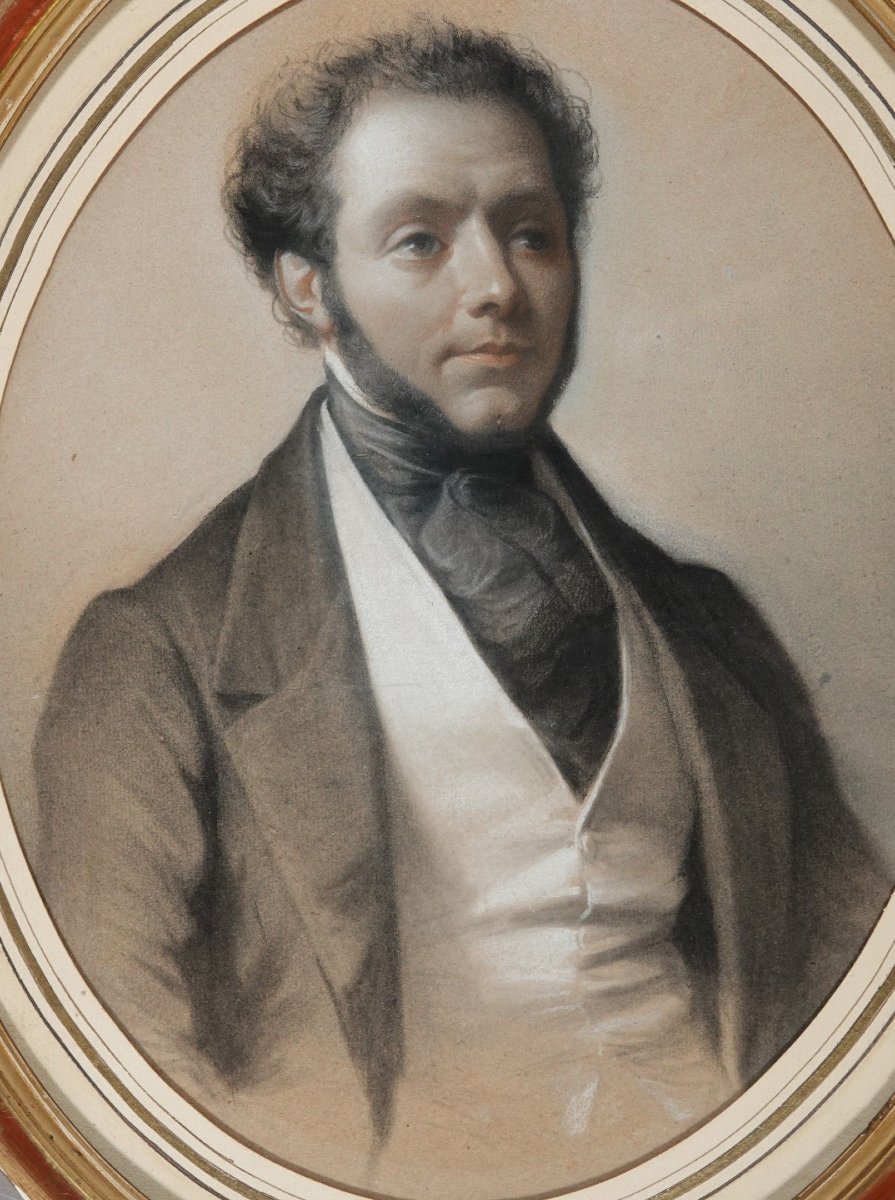 Ecole française de la première moitié du XIXe siècle - Portrait d'un gentilhomme