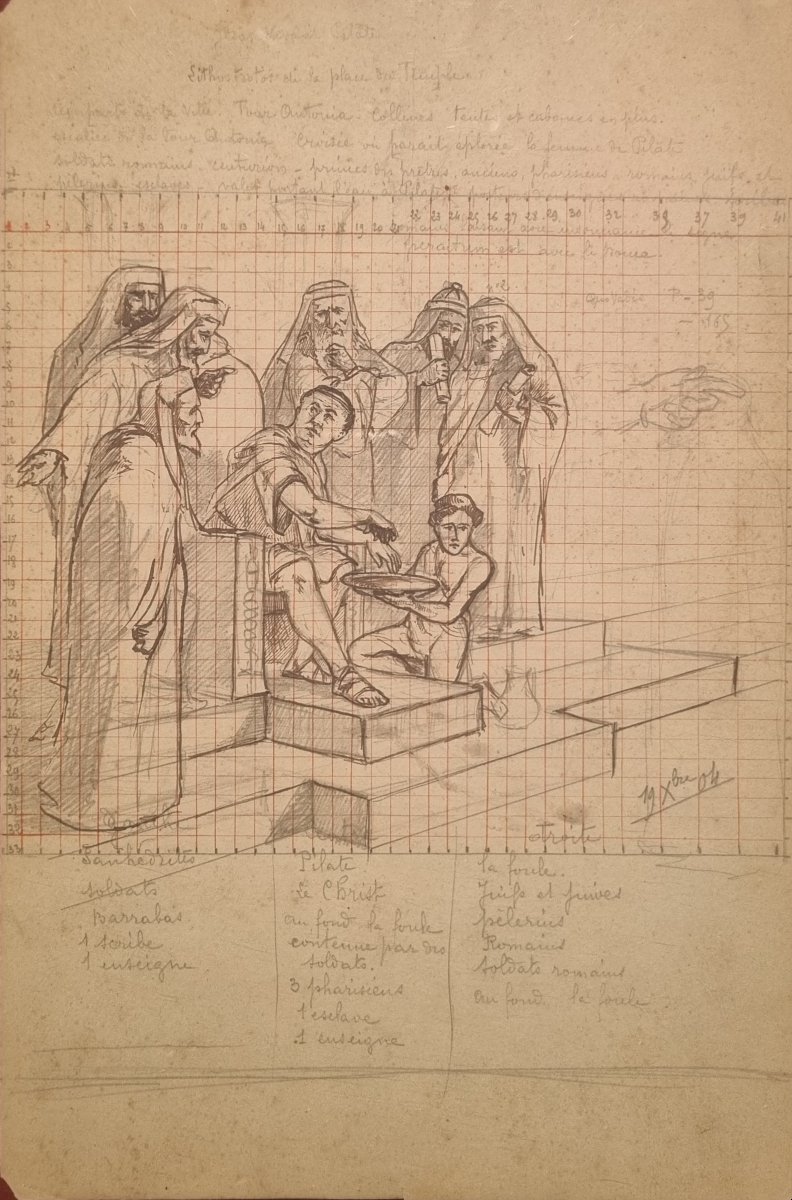 Bernard Bruyere - Study For Christ Before Pilate-photo-2