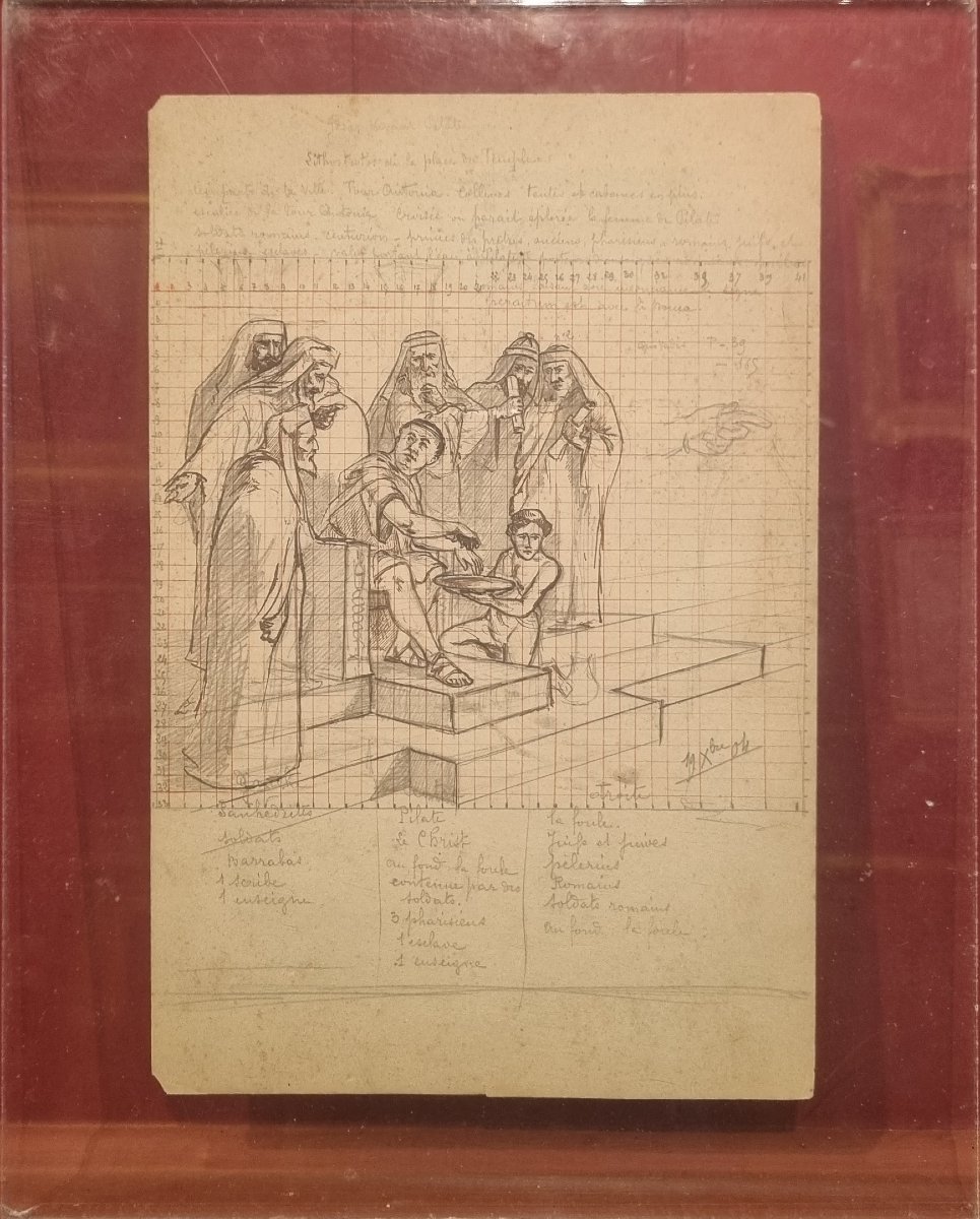 Bernard Bruyere - Study For Christ Before Pilate-photo-4