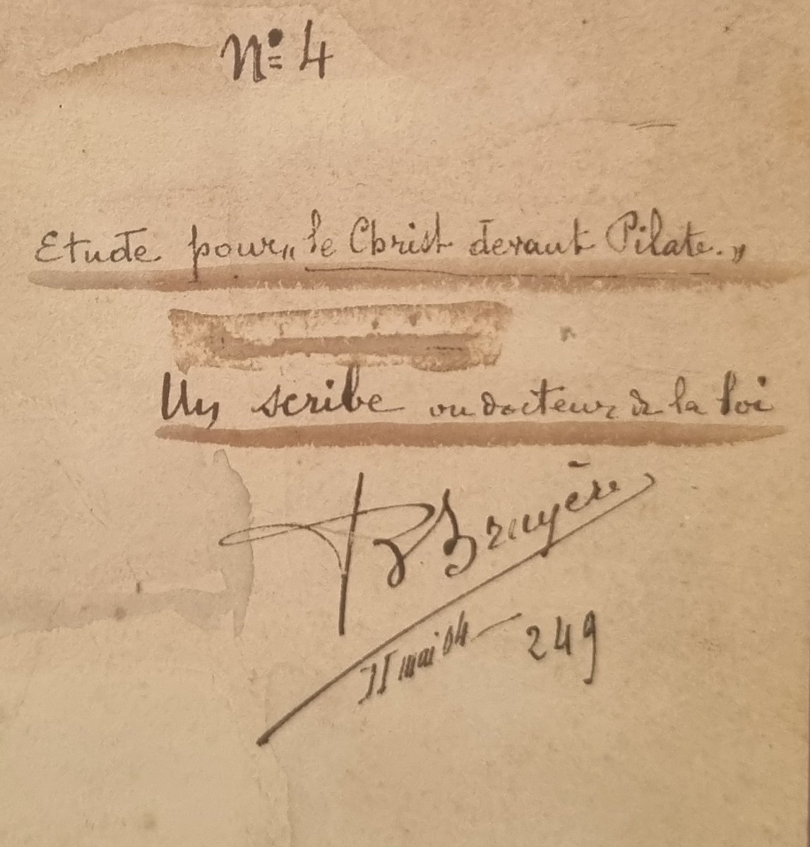 Bernard Bruyere - Study For Christ Before Pilate-photo-1
