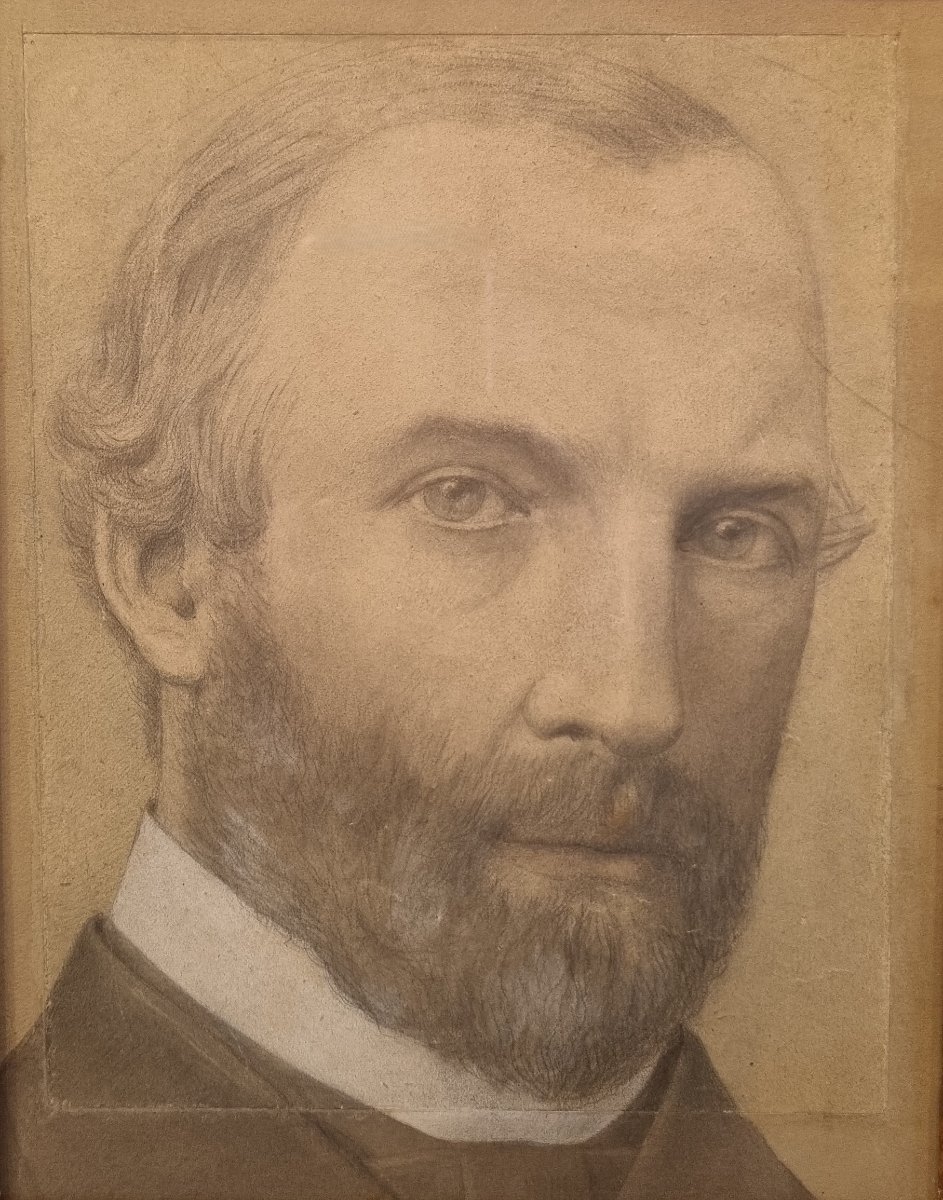 Ecole française du XIXe siècle - Portrait présumé du chapelain Rounseville Alger (1822-1905)