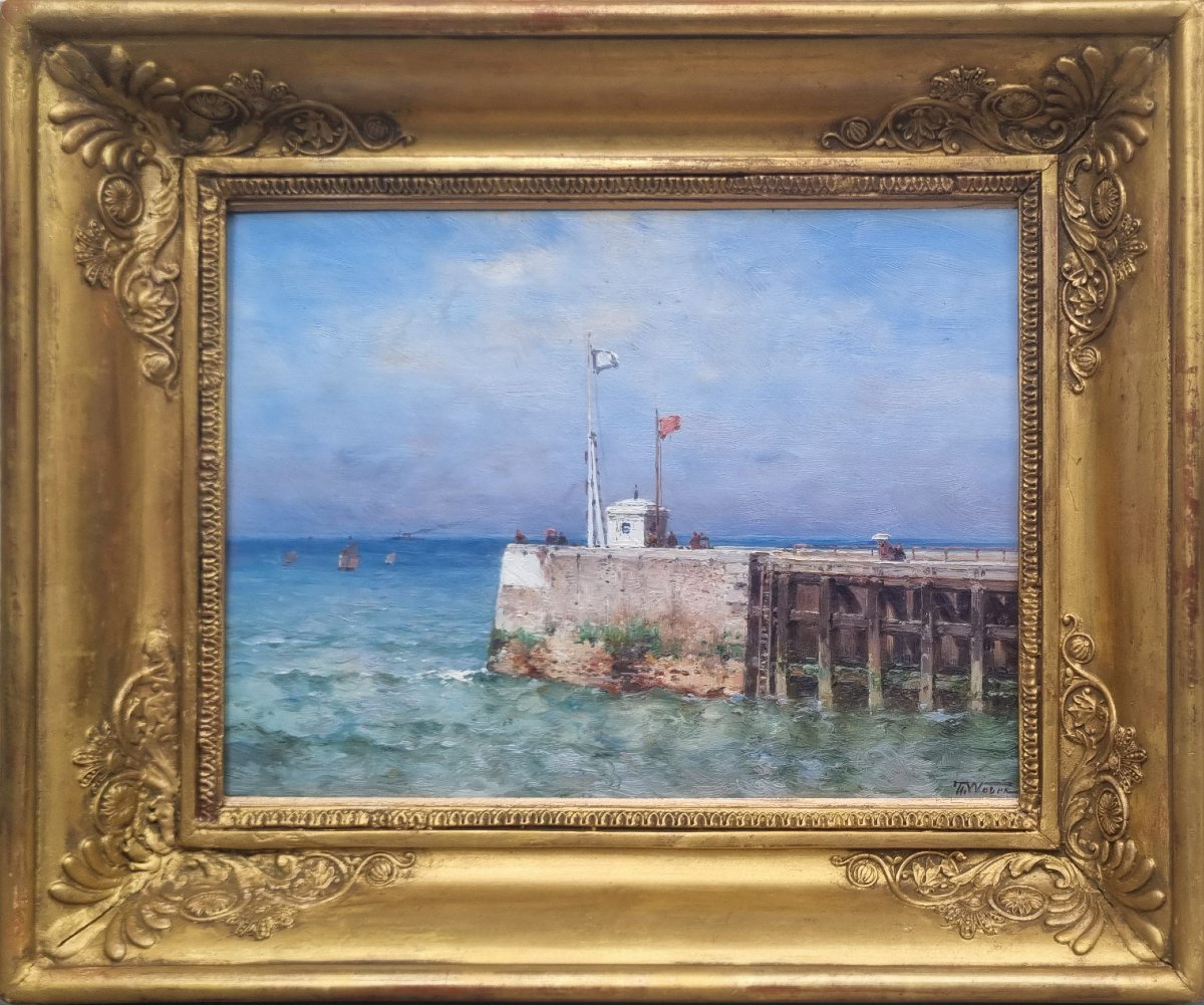 Théodore Weber - The Jetty At Le Tréport-photo-2