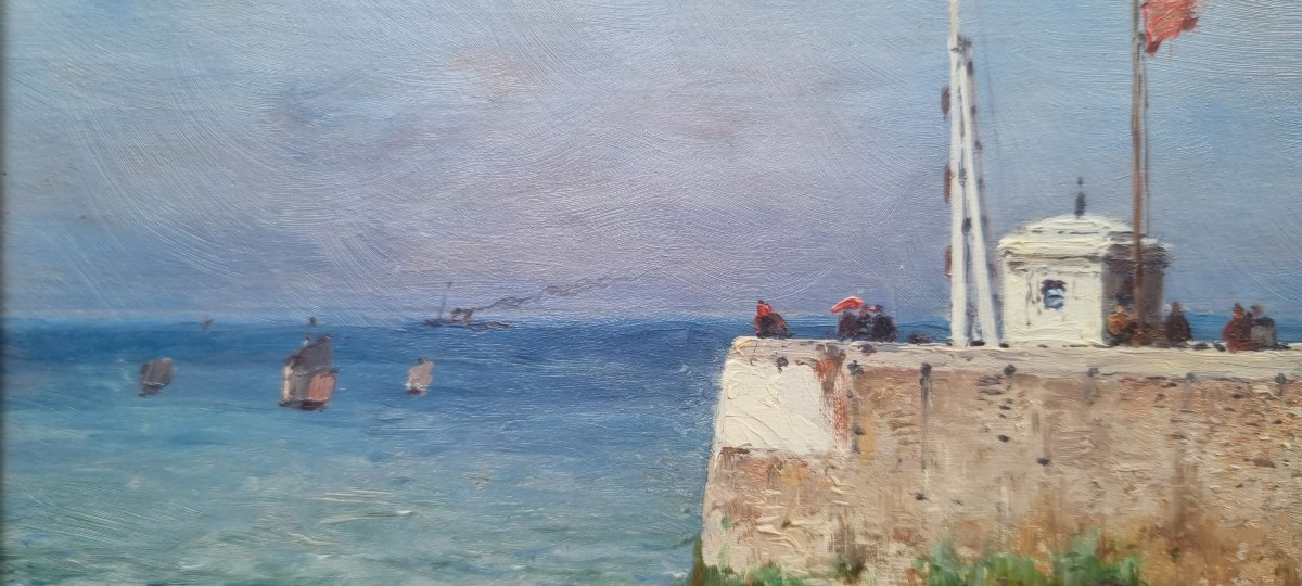Théodore Weber - The Jetty At Le Tréport-photo-2