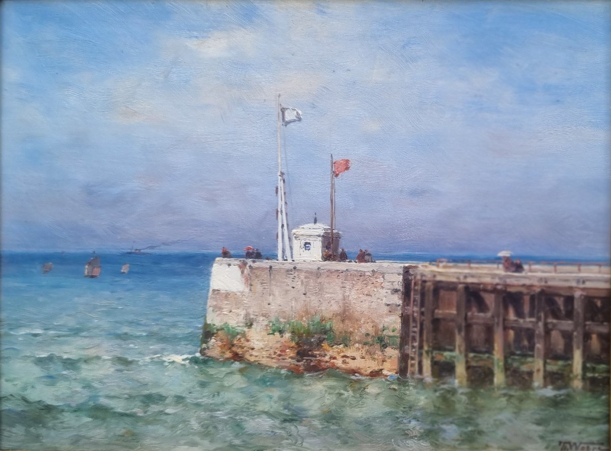 Théodore Weber - The Jetty At Le Tréport