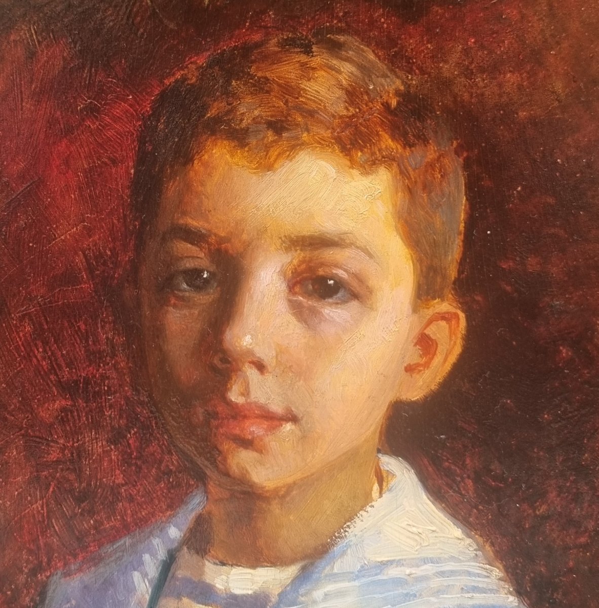 George ROUX - Portrait d'un enfant en petit matelot-photo-1