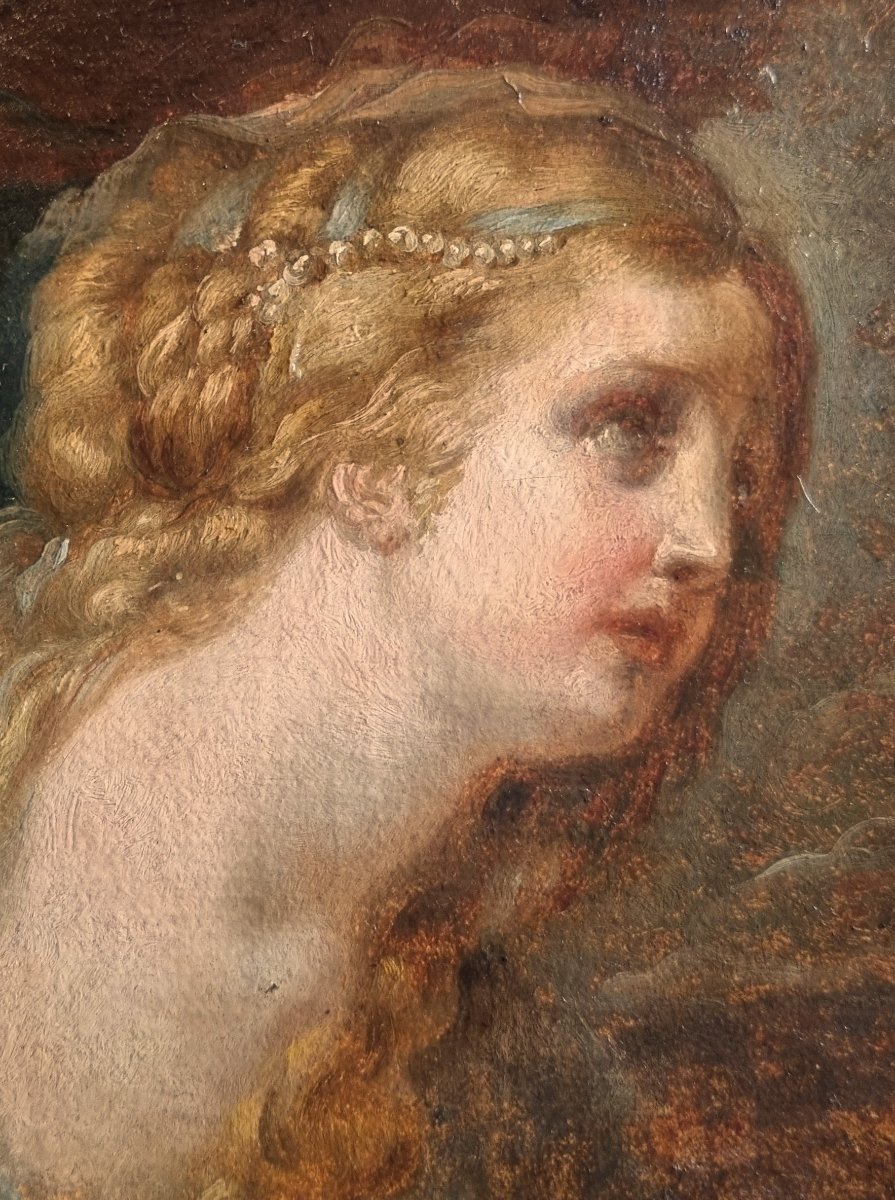 Jean-BaptIste GREUZE (Entourage de ) - Etude pour une Sainte Marie Madeleine -photo-3