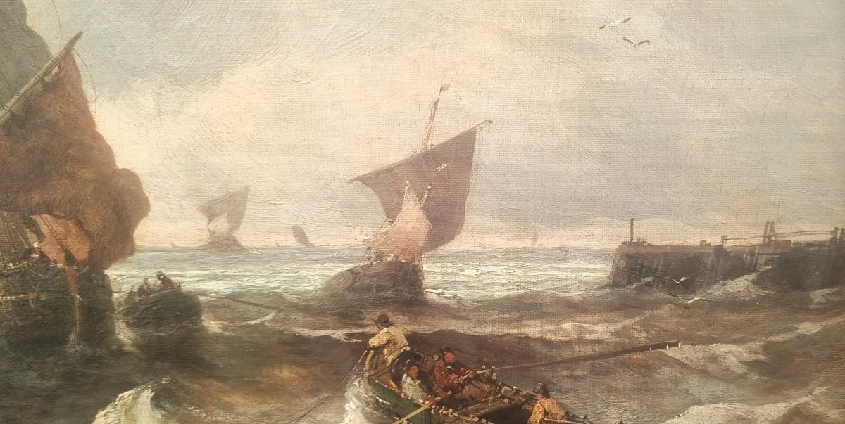 Jean MAZZELLLA - Entrée d'un port en Normandie-photo-4