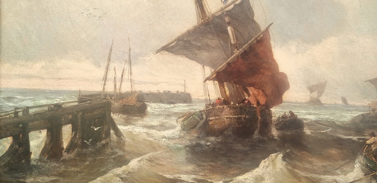 Jean MAZZELLLA - Entrée d'un port en Normandie-photo-2
