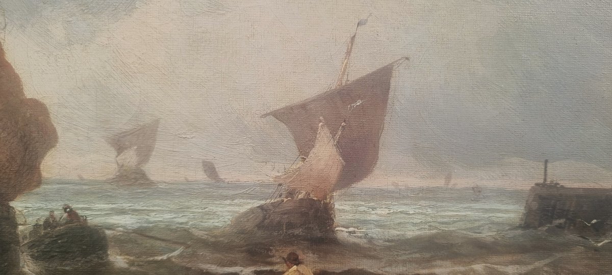 Jean MAZZELLLA - Entrée d'un port en Normandie-photo-6