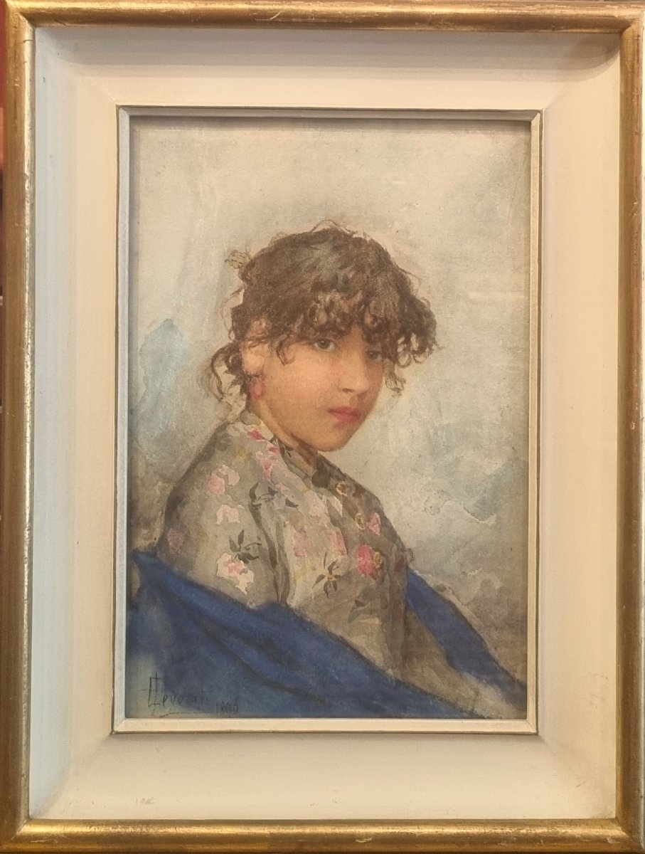 Ernesto Levorati - Portrait Of A Young Italian Woman -photo-2