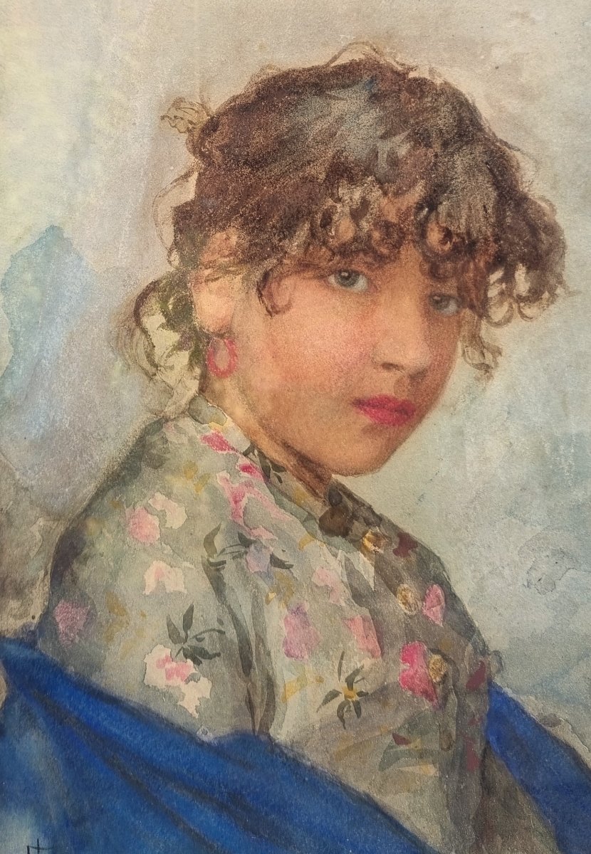 Ernesto Levorati - Portrait Of A Young Italian Woman -photo-3