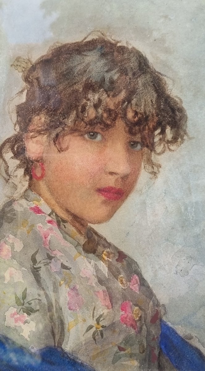 Ernesto Levorati - Portrait Of A Young Italian Woman -photo-4