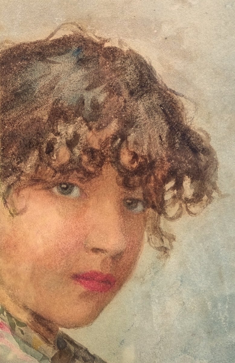 Ernesto Levorati - Portrait Of A Young Italian Woman -photo-1