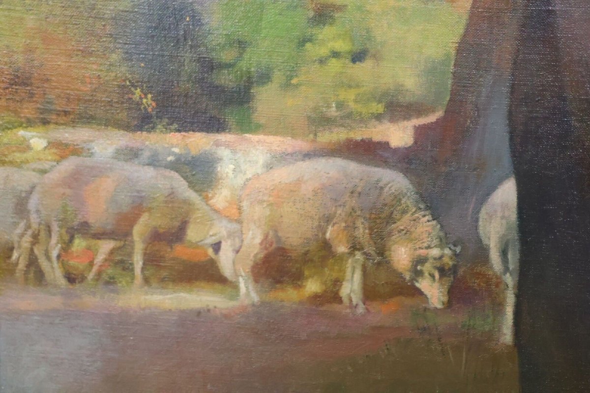 Paul LEROY - Jeune bergère de la Creuse-photo-1