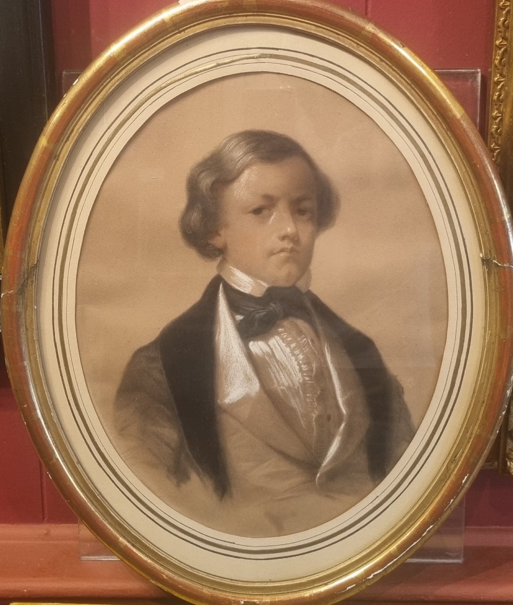 Louis-henri De Rudder - Presumed Portrait Of Edmond Blanc Young-photo-2