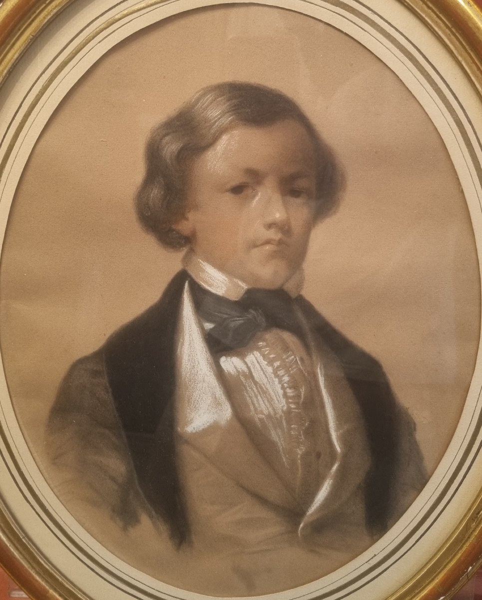 Louis-henri De Rudder - Presumed Portrait Of Edmond Blanc Young-photo-3