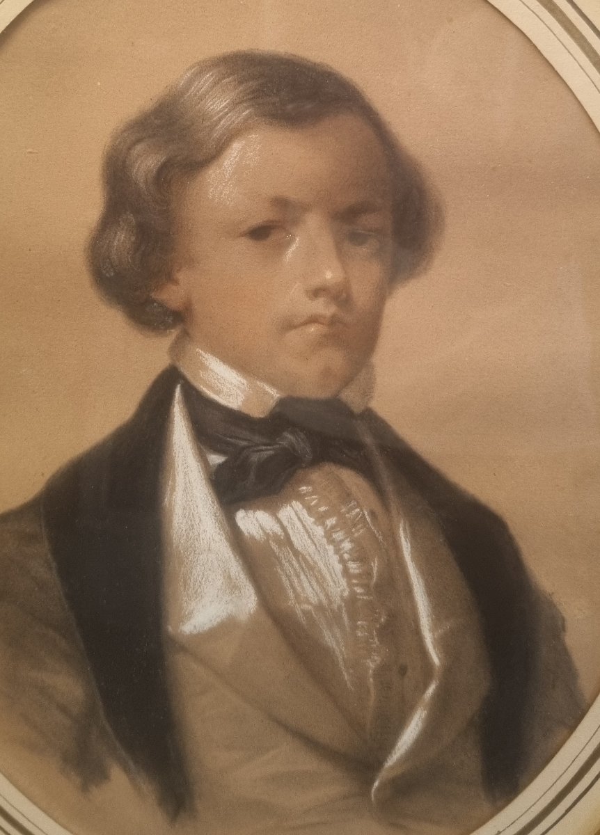 Louis-henri De Rudder - Presumed Portrait Of Edmond Blanc Young-photo-4