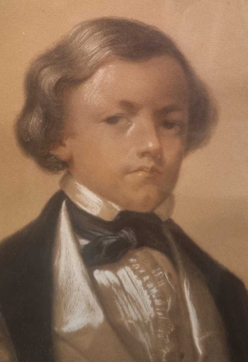 Louis-henri De Rudder - Presumed Portrait Of Edmond Blanc Young-photo-1