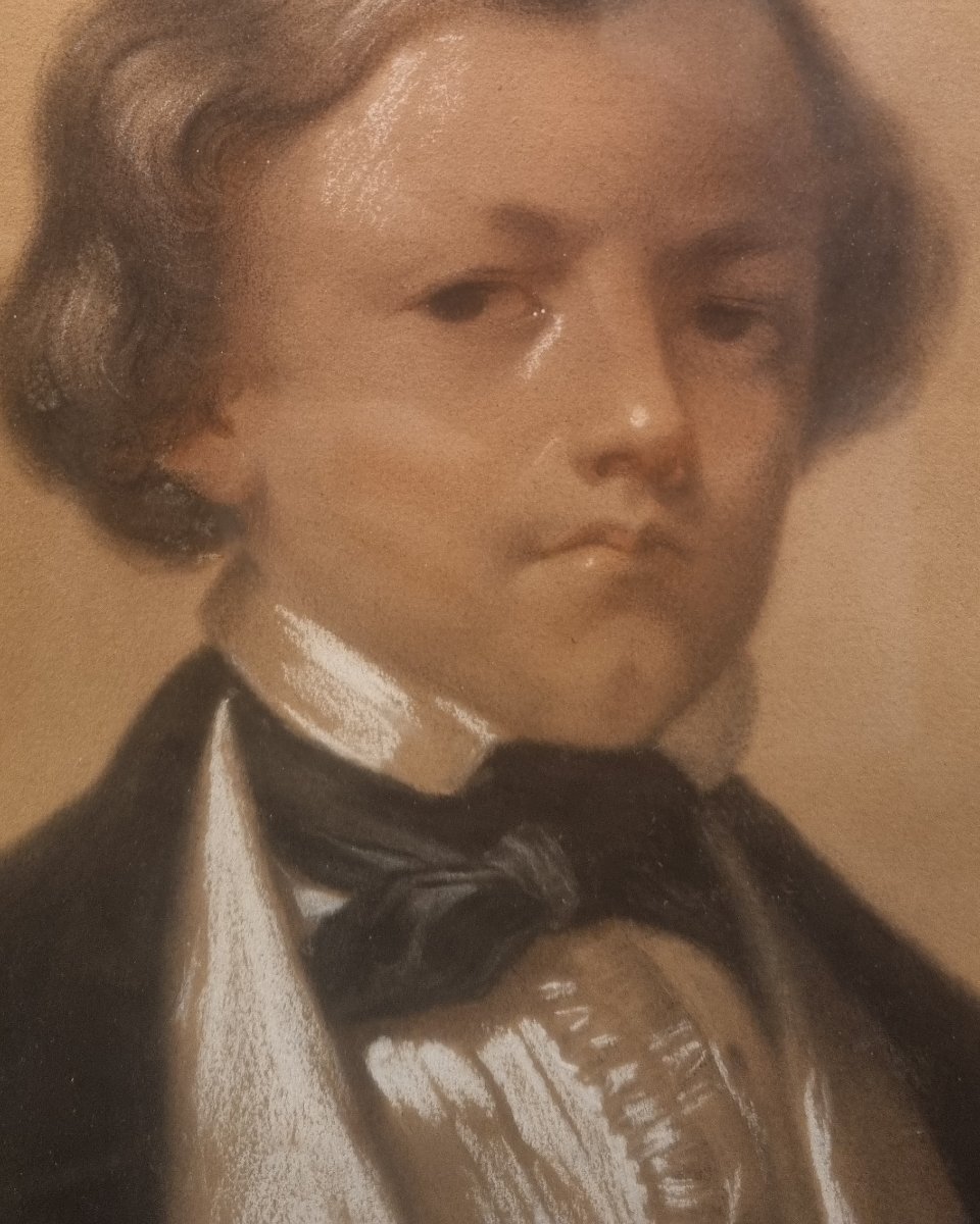 Louis-henri De Rudder - Presumed Portrait Of Edmond Blanc Young-photo-2