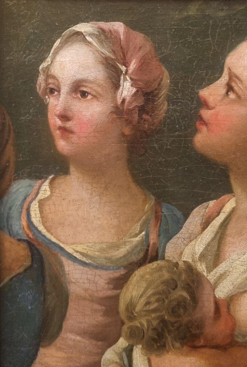François BOUCHER (Entourage de) - Scène de plein air-photo-4