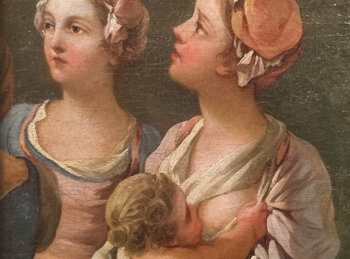François BOUCHER (Entourage de) - Scène de plein air-photo-3