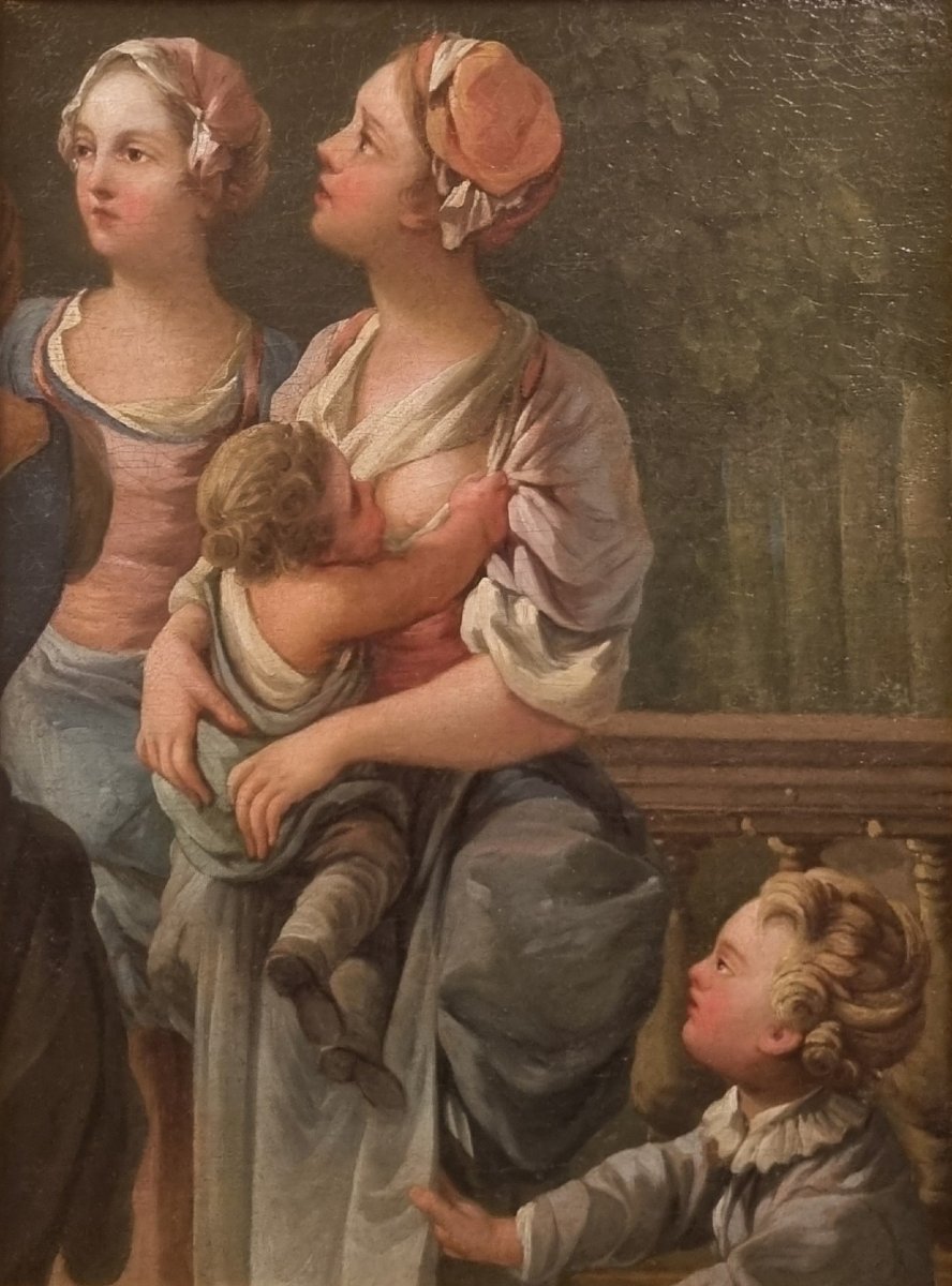 François BOUCHER (Entourage de) - Scène de plein air