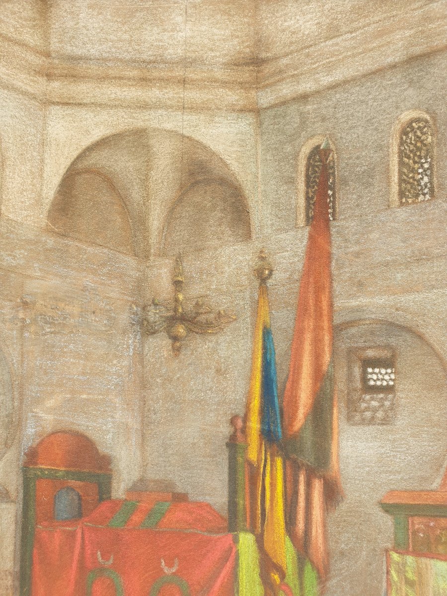 Georges GIRARDOT (Attribué à) - Le tombeau de Sidi-Brahim El Masmoudi à Tlemcen en Algérie-photo-1